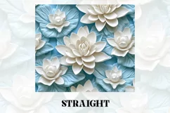 3D Flower Tumbler Wrap | 3D Tumbler wrap | 3d Sublimation Product Image 3