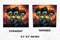 Halloween Tumbler Wrap | Halloween Zombies | Halloween PNG Product Image 2