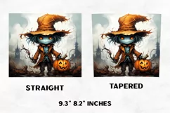 Halloween Tumbler Wrap |Halloween Scare Crew | Halloween PNG Product Image 2