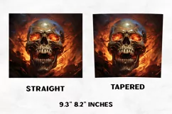 Halloween Tumbler Wrap |Halloween Skull | Halloween PNG Product Image 2