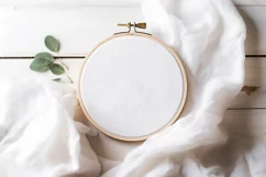Embroidery Hoop Mockup | Cross Stitch Mockup | Sewing Mockup Product Image 2