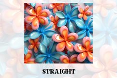 3D Flower Tumbler Wrap | 3D Tumbler wrap | 3d Sublimation Product Image 3