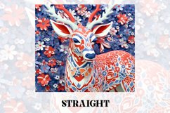 3D Deer Tumbler Wrap | 3D Patriotic Tumbler Wrap | 3D Product Image 2