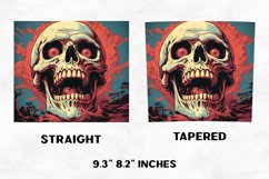 Halloween Tumbler Wrap | Halloween Skull| Halloween PNG Product Image 2