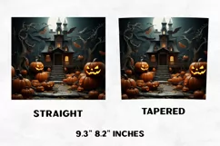 Halloween Tumbler Wrap | Halloween Hunted House | Halloween Product Image 2