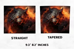 Halloween Tumbler Wrap | Halloween Wolf | Halloween PNG Product Image 2