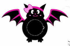 Halloween Candy Dome SVG | Halloween Bat Girl Candy Dome SVG Product Image 2