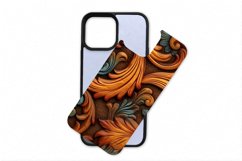 Tooled Leather iPhone Case Sublimation PNG | Sublimation Product Image 2