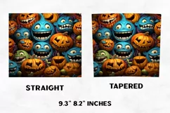 Halloween Tumbler Wrap | Halloween Pumpkin | Halloween PNG Product Image 2