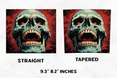 Halloween Tumbler Wrap | Halloween Skull | Halloween PNG Product Image 2