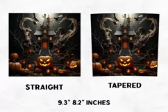 Halloween Tumbler Wrap | Halloween Hunted House | Halloween Product Image 2