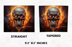 Halloween Tumbler Wrap | Halloween Skull | Halloween PNG Product Image 2