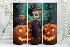 Creepy Halloween Tumbler Wrap PNG | Halloween Tumbler Wrap Product Image 2
