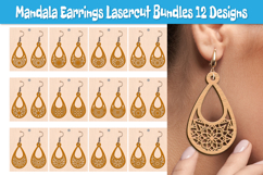 Mandala Earring Lasercut BUNDLES Product Image 1