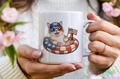 Patriotic Cat Collection PNG Product Image 4