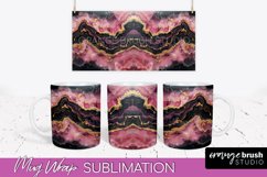 Marble Mug Wrap - 3D Marble Texture Mug Sublimation Design Product Image 1