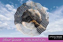 Marble Wind Spinner - Marble Texture Spinner Sublimation Product Image 1