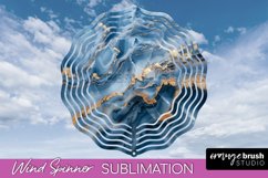 Marble Wind Spinner - Marble Texture Spinner Sublimation Product Image 1