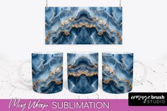 Marble Mug Wrap - 3D Marble Texture Mug Sublimation Design Product Image 1