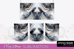 Marble Mug Wrap - 3D Marble Texture Mug Sublimation Design Product Image 1