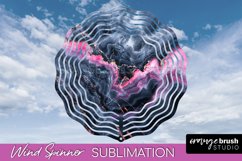 Marble Wind Spinner - Marble Texture Spinner Sublimation Product Image 1
