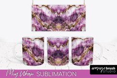 Marble Mug Wrap - 3D Marble Texture Mug Sublimation Design Product Image 1
