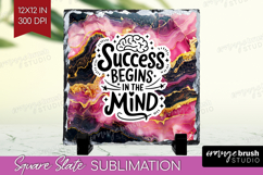 Inspirational Quote Slate PNG - Marble Texture Square Slate Product Image 1