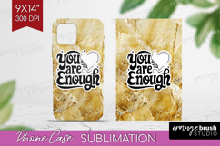 Inspirational Quote Phone Case PNG - Marble Texture Case PNG Product Image 1