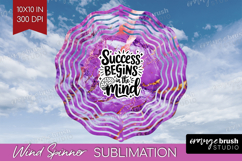 Inspirational Quote Wind Spinner Sublimation PNG - Marble Product Image 1
