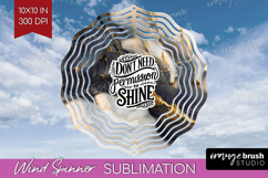 Inspirational Quote Wind Spinner Sublimation PNG - Marble Product Image 1