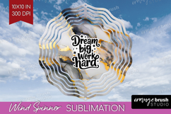 Inspirational Quote Wind Spinner Sublimation PNG - Marble Product Image 1