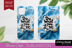 Inspirational Quote Phone Case PNG - Marble Texture Case PNG Product Image 1