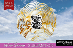 Inspirational Quote Wind Spinner Sublimation PNG - Marble Product Image 1
