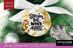 Inspirational Quote Ornament PNG - Marble Texture PNG Product Image 1