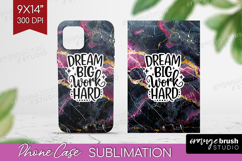 Inspirational Quote Phone Case PNG - Marble Texture Case PNG Product Image 1