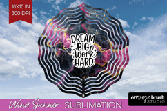 Inspirational Quote Wind Spinner Sublimation PNG - Marble Product Image 1