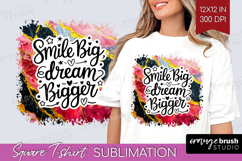 Inspirational Quote Square Tshirt Background - Marble PNG Product Image 1