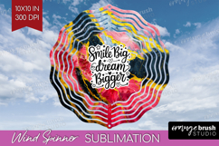 Inspirational Quote Wind Spinner Sublimation PNG - Marble Product Image 1