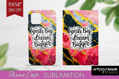 Inspirational Quote Phone Case PNG - Marble Texture Case PNG Product Image 1