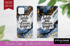 Inspirational Quote Phone Case PNG - Marble Texture Case PNG Product Image 1