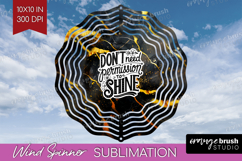Inspirational Quote Wind Spinner Sublimation PNG - Marble Product Image 1