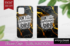 Inspirational Quote Phone Case PNG - Marble Texture Case PNG Product Image 1