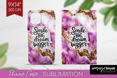 Inspirational Quote Phone Case PNG - Marble Texture Case PNG Product Image 1