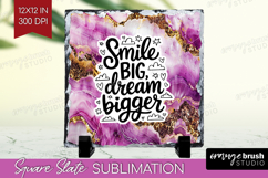 Inspirational Quote Slate PNG - Marble Texture Square Slate Product Image 1