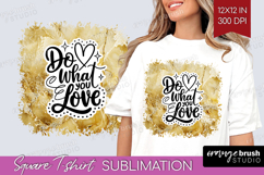 Inspirational Quote Square Tshirt Background - Marble PNG Product Image 1