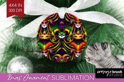 Mardi Gras Ornament PNG - Carnival PNG Sublimation Product Image 1
