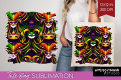 Mardi Gras Tote Bag - Carnival Tote Bag PNG Sublimation Product Image 1