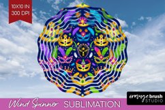 Mardi Gras Wind Spinner Sublimation PNG - Carnival Round Product Image 1
