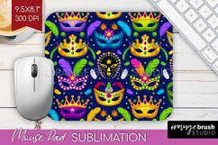 Mardi Gras Mouse Pad Sublimation - Carnival Mousepad PNG Product Image 1