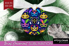 Mardi Gras Ornament PNG - Carnival PNG Sublimation Product Image 1